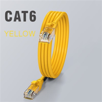 Cat6 Patch Cable RJ45 Yellow 0.5-100m 10 Gbps