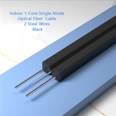 Black Single Mode Optical Fiber Cable