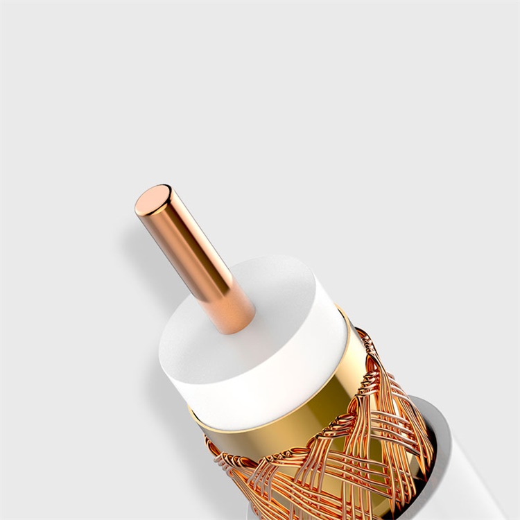 White RG59 With Power Cable