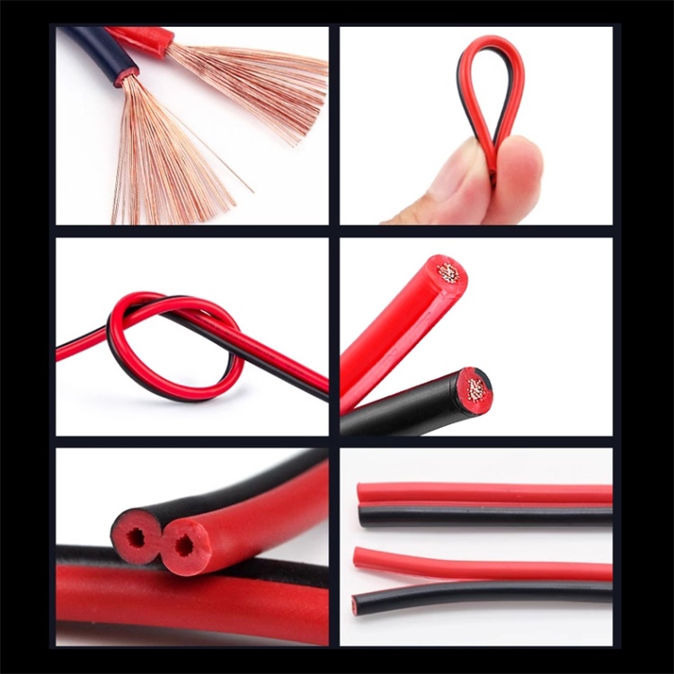 Black and Red Speaker Wire